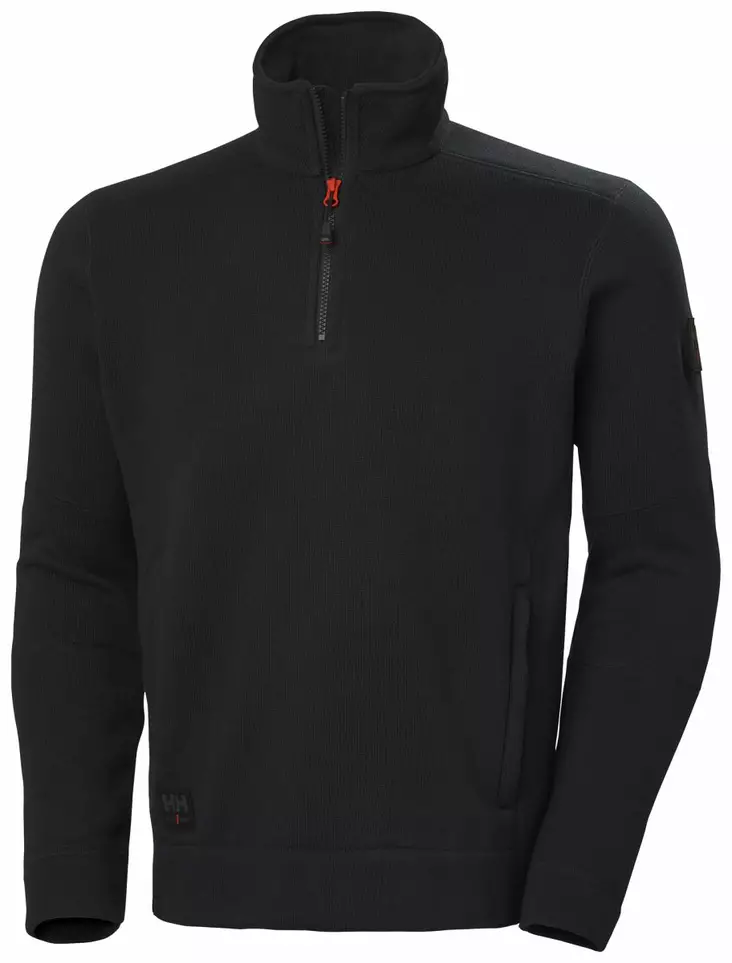 HH Kensington 1/2 Zip Knitted, Musta - Helly Hansen Työtakit - 72251-990 - 1
