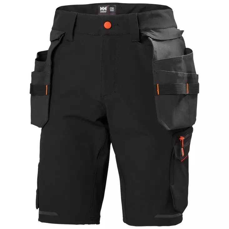HH Kensington Cons Shorts, 990 Black - Helly Hansen Työshortsit - 77578-990 - 1