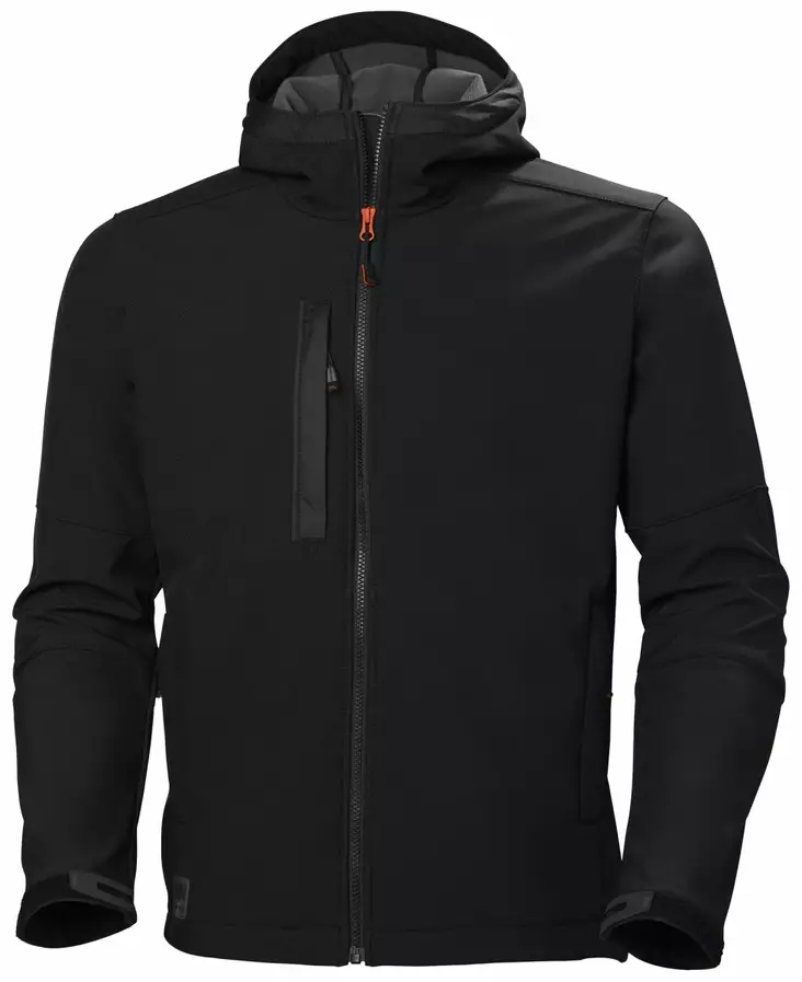HH Kensington Hood Softsh, Musta - Helly Hansen Työtakit - 74230-990 - 1