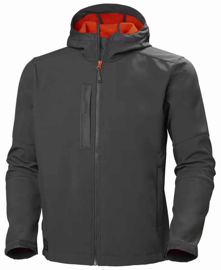 HH Kensington Hood Softsh, T.Harmaa - Helly Hansen Työtakit - 74230-970 - 1