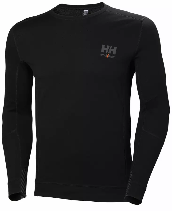HH Lifa Merino Crewneck, Musta - Helly Hansen Asusteet ja Tarvikkeet - 75106-990 - 1