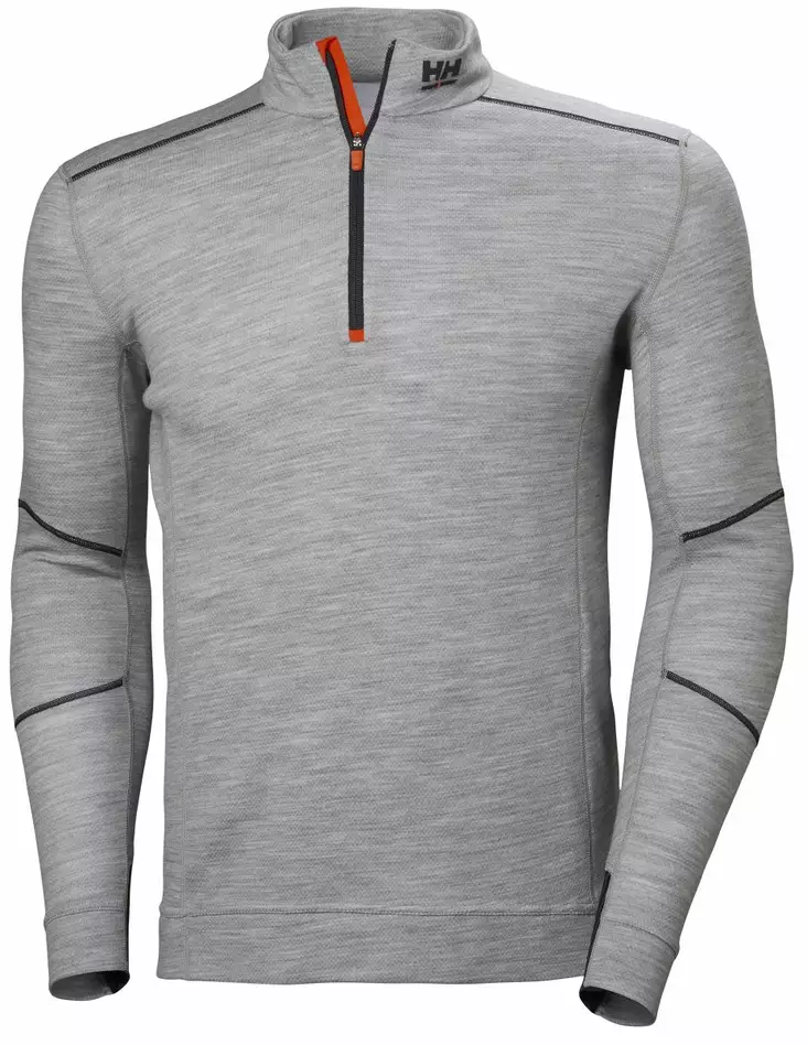 HH Lifa Merino Half Zip, Harmaa - Helly Hansen Asusteet ja Tarvikkeet - 75107-930 - 1