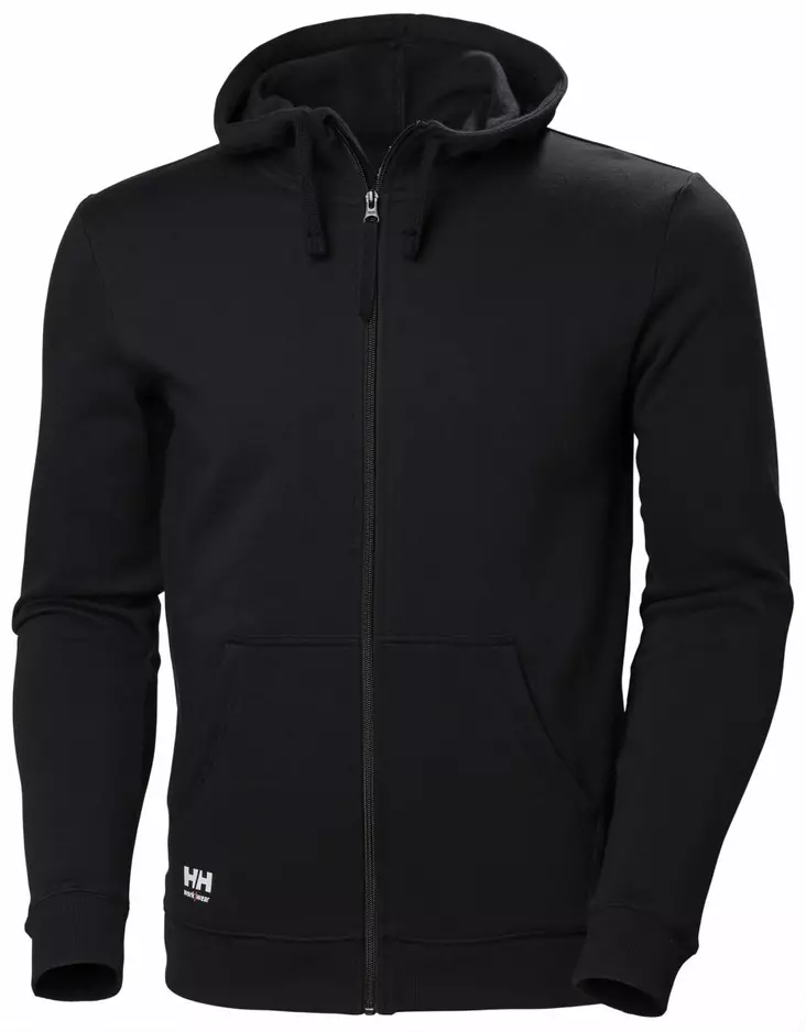 HH Manchester Zip Hoodie, Musta - Helly Hansen Työpaidat - 79216-990 - 1