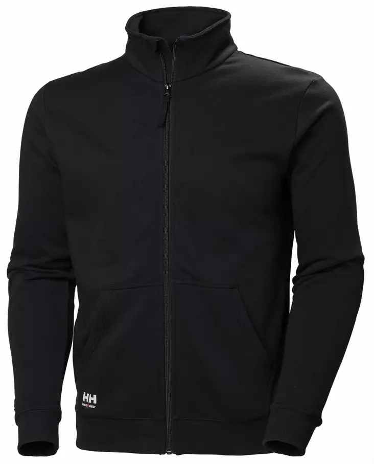 HH Manchester Zip Sweatershirt, Musta - Helly Hansen Työpaidat - 79212-990 - 1