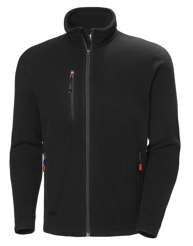 HH Oxford Fleece Jacket, Musta - Helly Hansen Työtakit - 72026-990 - 1