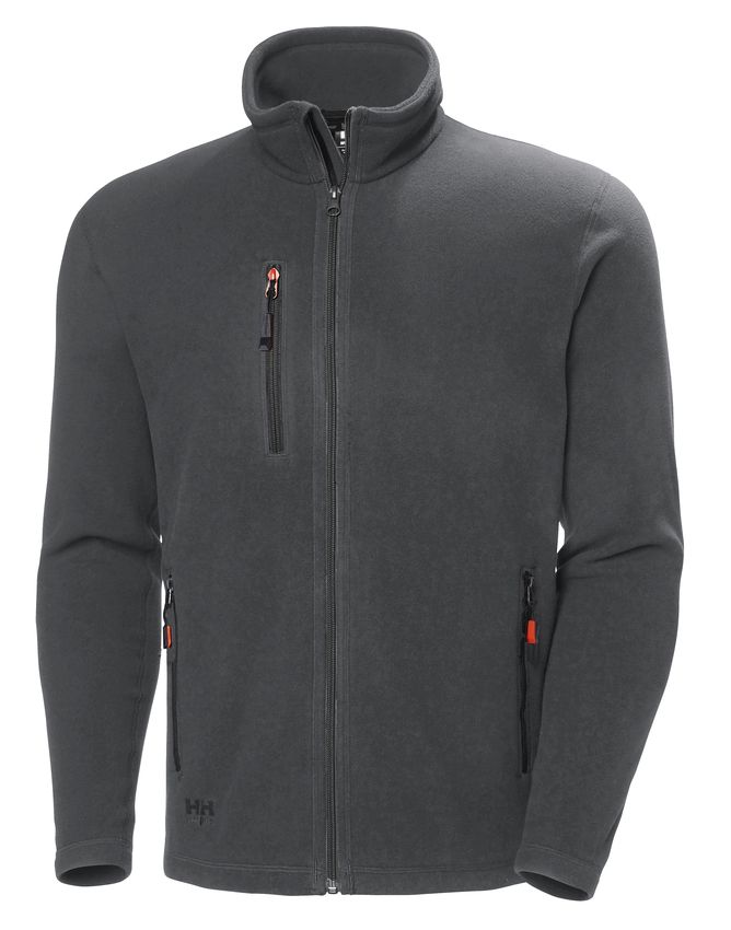HH Oxford Fleece Jacket, T.Harmaa - Helly Hansen Työtakit - 72026-970 - 1