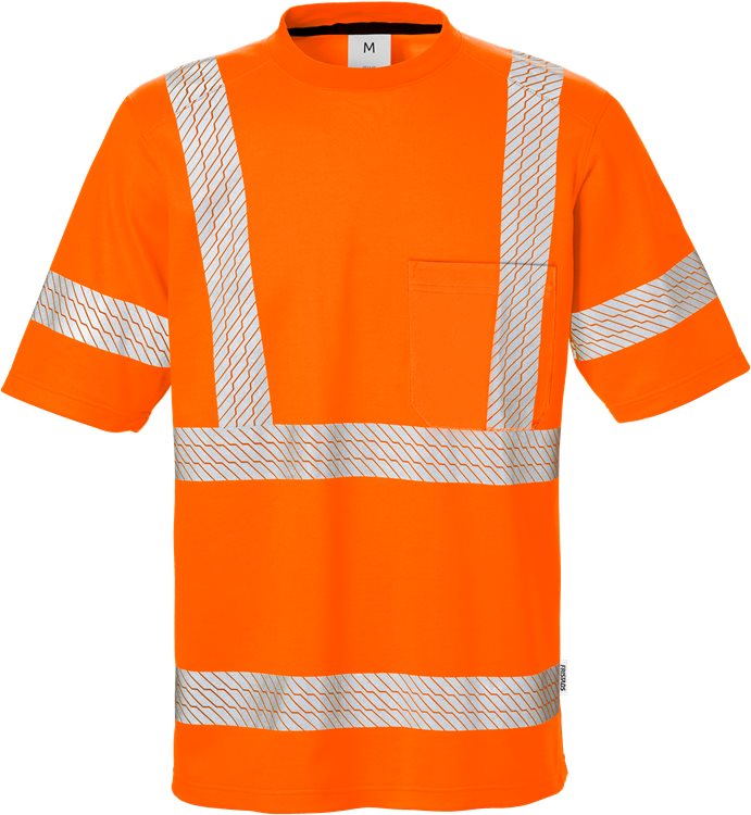 HV T-paita LK3, 7407 THV, Neonoranssi - Fristads Huomiopaidat - 100973-230 - 1