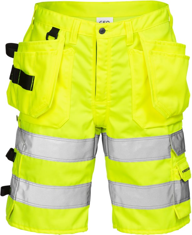 HV shortsit LK2, 2028 PLU, Neonkeltainen - Fristads Huomioshortsit - 100977-130 - 1