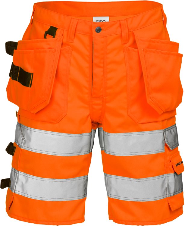 HV shortsit LK2, 2028 PLU, Neonoranssi - Fristads Huomioshortsit - 100977-230 - 1