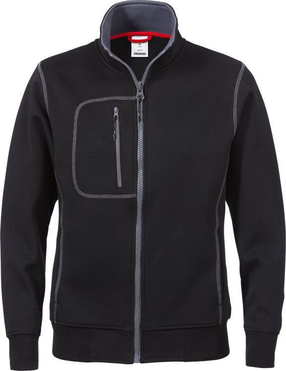 Naisten vetoketjucollege CODE 1748, Must - Fristads Työpaidat - 110170-940 - 1