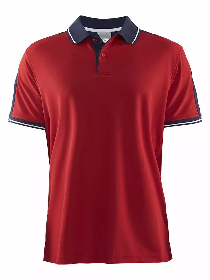 Noble Polo Pique Shirt M, Bright Red/Dar - Craft Vaatteet - 1905075-2430 - 1