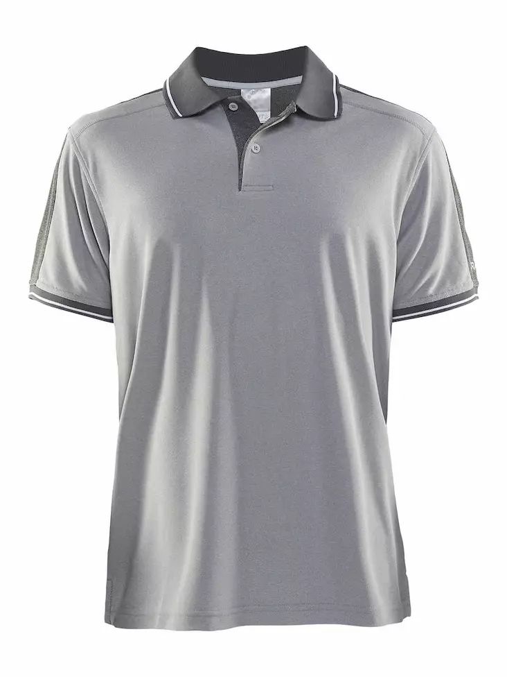 Noble Polo Pique Shirt M, Grey Melange/D - Craft Vaatteet - 1905075-2950 - 1