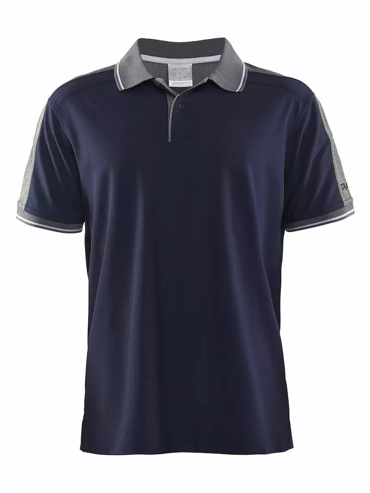 Noble Polo Pique Shirt M, Navy/Dk Grey M - Craft Vaatteet - 1905075-2390 - 1