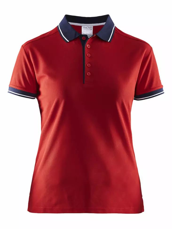 Noble Polo Pique Shirt W, Bright Red/Nav - Craft Vaatteet - 1905074-2430 - 1