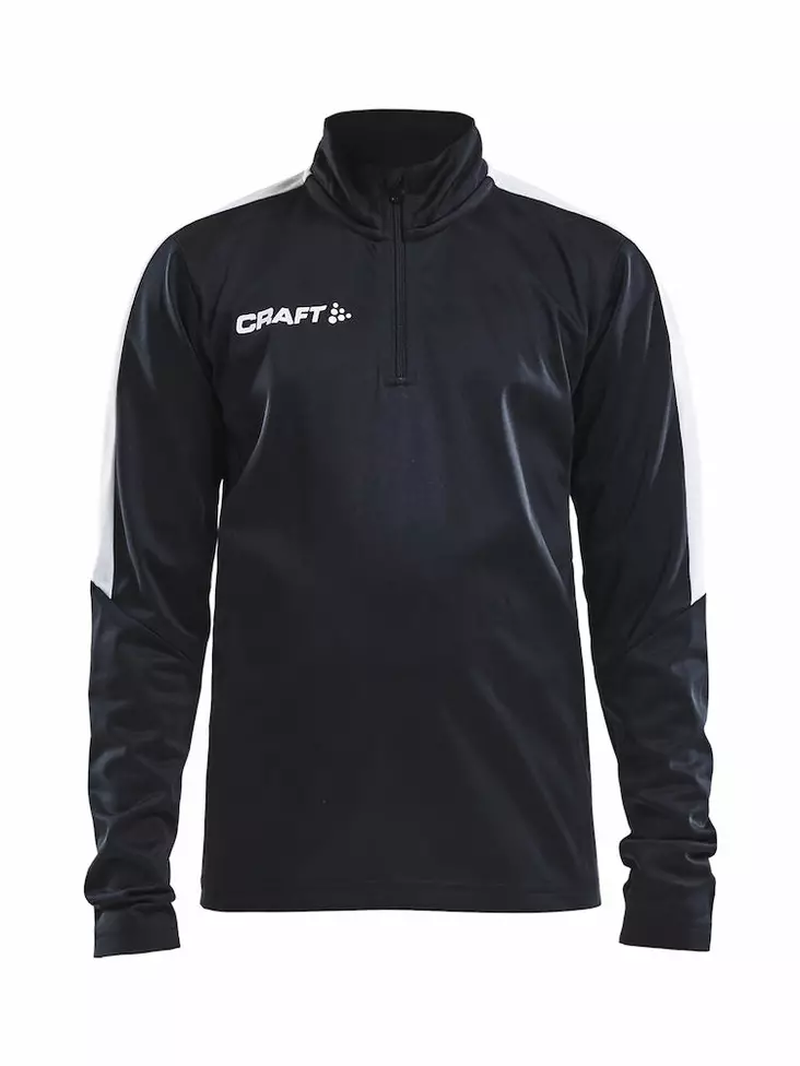 PROGRESS Halfzip LS Tee JR, BLACK - Craft Vaatteet - 1905639-9900 - 1