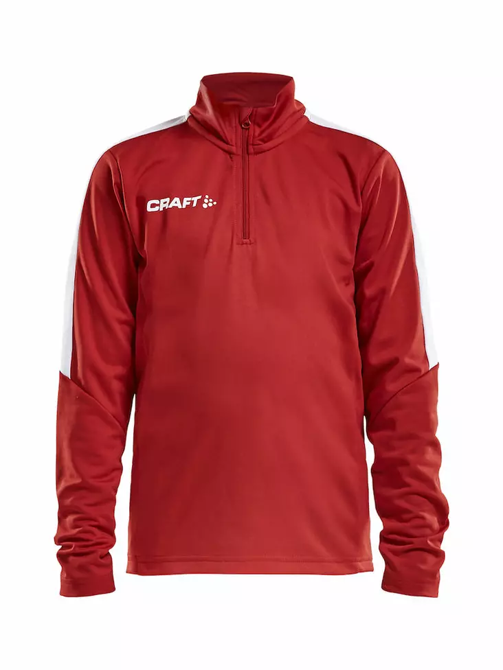 PROGRESS Halfzip LS Tee JR, BRIGHT RED - Craft Vaatteet - 1905639-1430 - 1