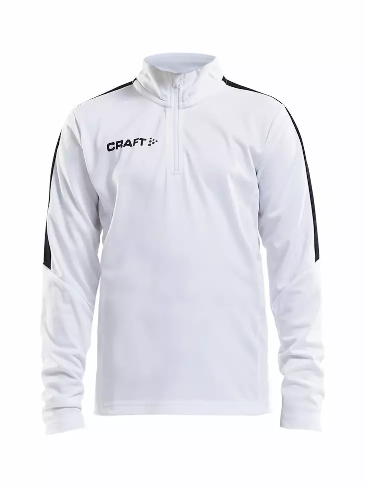 PROGRESS Halfzip LS Tee JR, WHITE - Craft Vaatteet - 1905639-1900 - 1