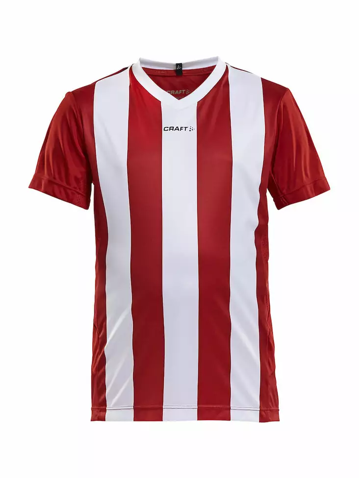 PROGRESS Jersey Stripe JR, BRIGHT RED/WH - Craft Vaatteet - 1905584-1430 - 1
