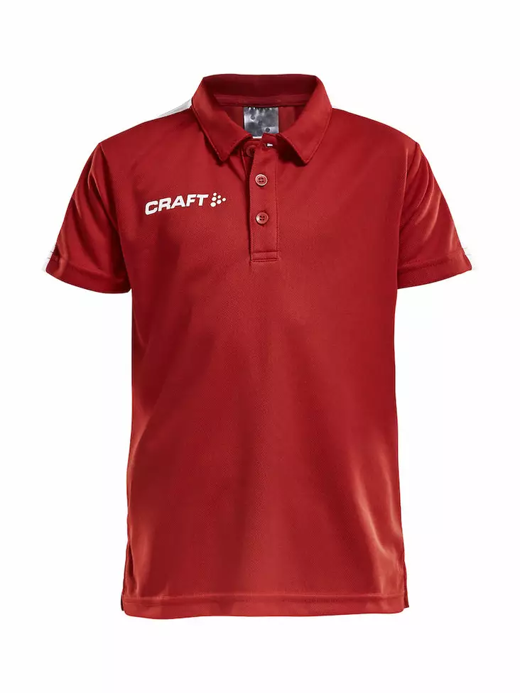 PROGRESS Polo Pique JR, BRIGHT RED/WHITE - Craft Vaatteet - 1905637-1430 - 1