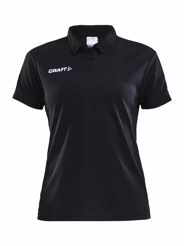 PROGRESS Polo Pique WMN, BLACK/WHITE - Craft Vaatteet - 1905623-9900 - 1