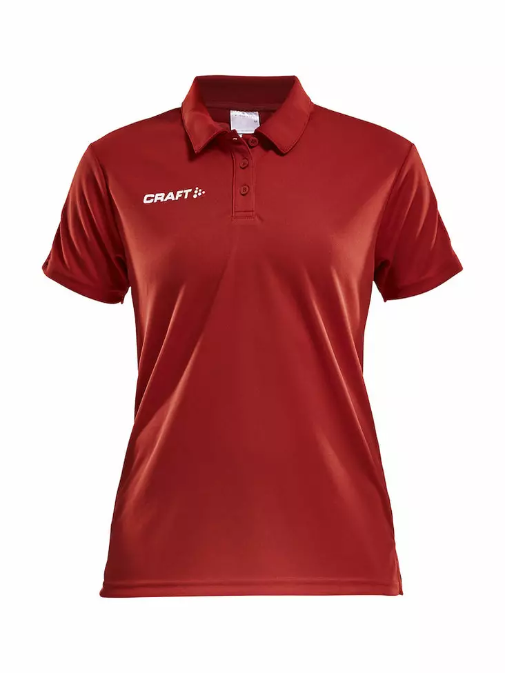 PROGRESS Polo Pique WMN, BRIGHT RED/WHIT - Craft Vaatteet - 1905623-1430 - 1