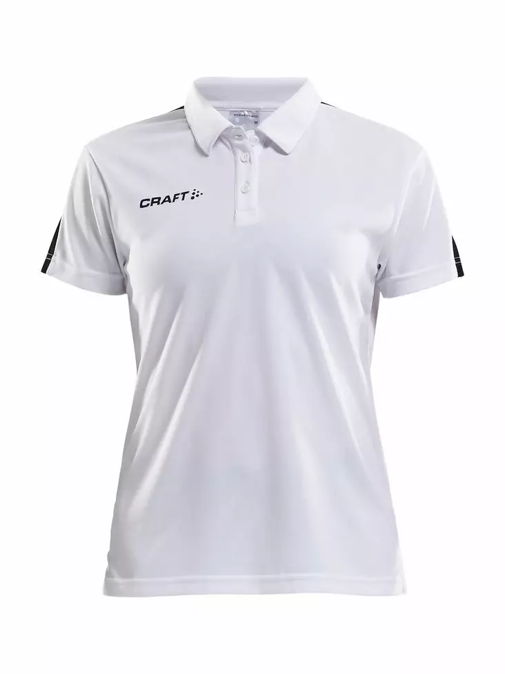 PROGRESS Polo Pique WMN, WHITE/BLACK - Craft Vaatteet - 1905623-1900 - 1