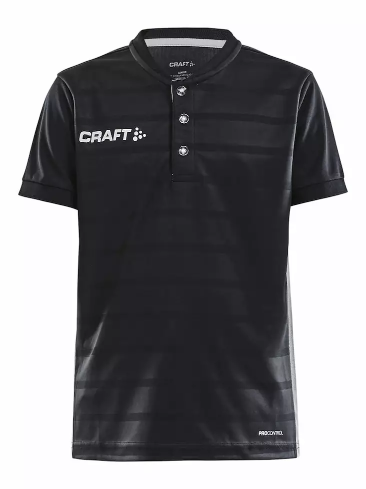 Pro Control Button Jersey Jr, Black/Whit - Craft Vaatteet - 1906697-999900 - 1