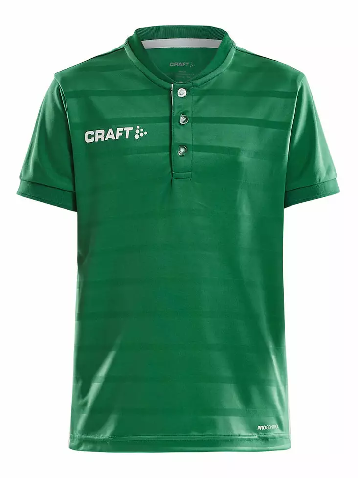 Pro Control Button Jersey Jr, Team Green - Craft Vaatteet - 1906697-651900 - 1