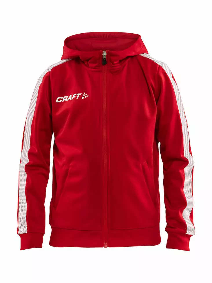 Pro Control Hood Jacket Jr, Bright Red/W - Craft Vaatteet - 1906718-430900 - 1