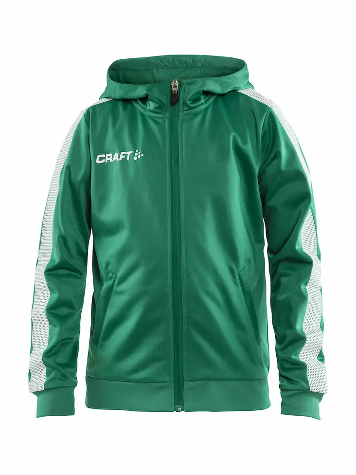 Pro Control Hood Jacket Jr, Team Green/W - Craft Vaatteet - 1906718-651900 - 1