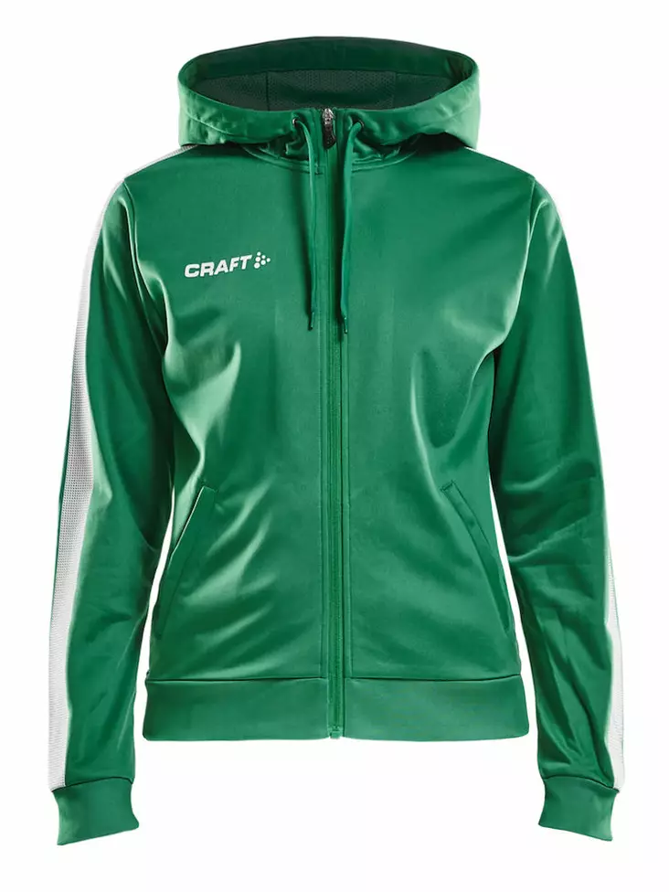 Pro Control Hood Jacket W, Team Green/Wh - Craft Vaatteet - 1906717-651900 - 1