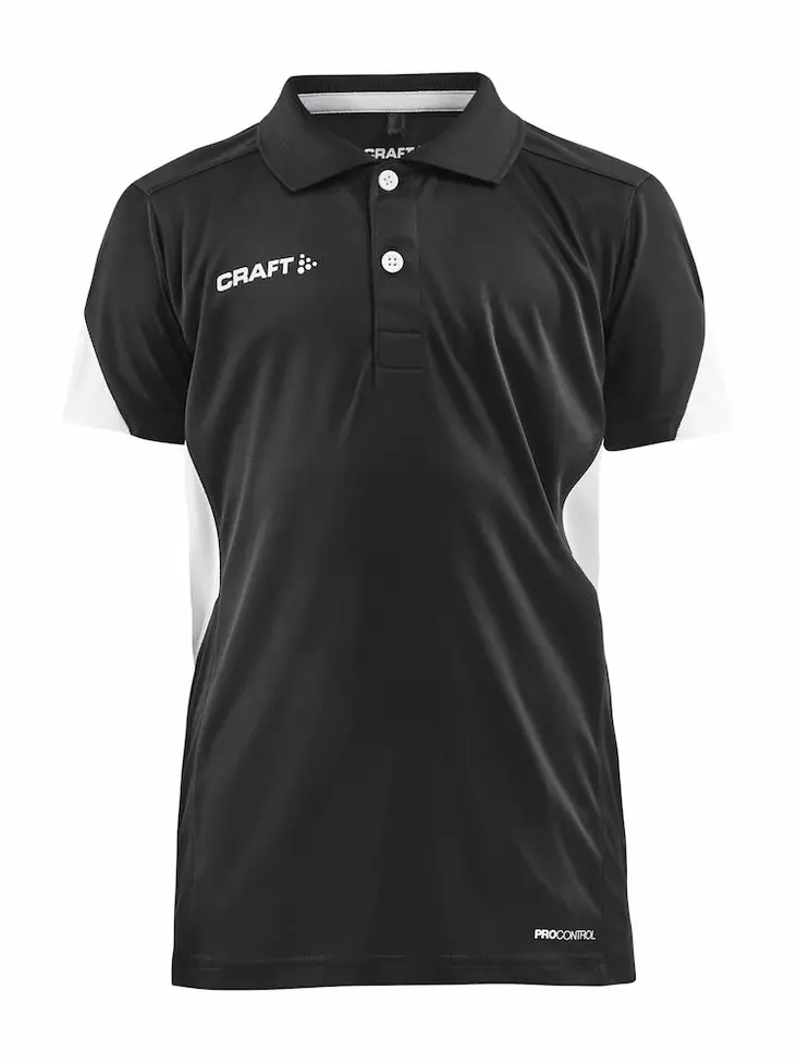 Pro Control Impact Polo Jr, BLACK-WHITE - Craft Vaatteet - 1908227-999900 - 1