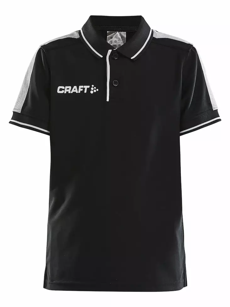 Pro Control Poloshirt Jr, Black/White - Craft Vaatteet - 1906736-999900 - 1