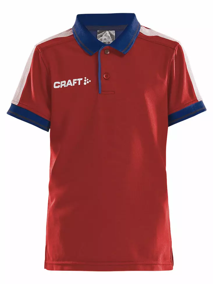 Pro Control Poloshirt Jr, Bright Red/Nav - Craft Vaatteet - 1906736-430390 - 1
