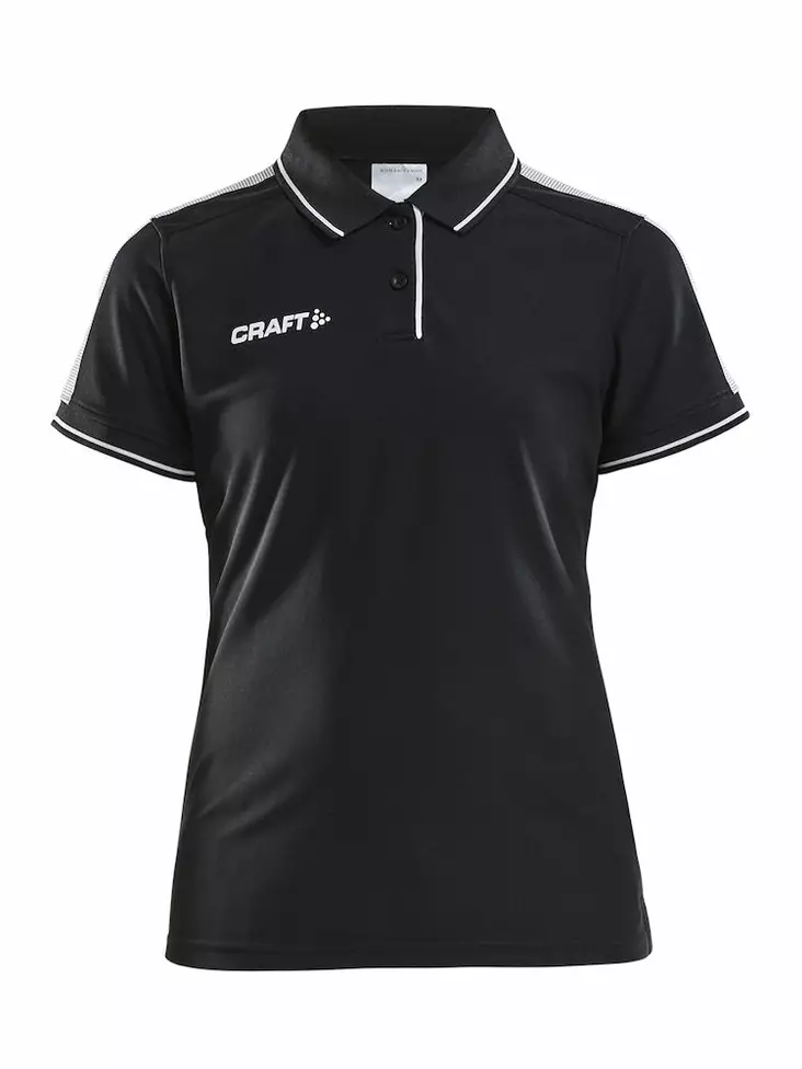 Pro Control Poloshirt W, Black/White - Craft Vaatteet - 1906735-999900 - 1