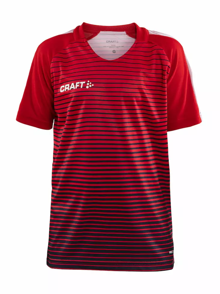 Pro Control Stripe Jersey Jr, Bright Red - Craft Vaatteet - 1906700-430390 - 1
