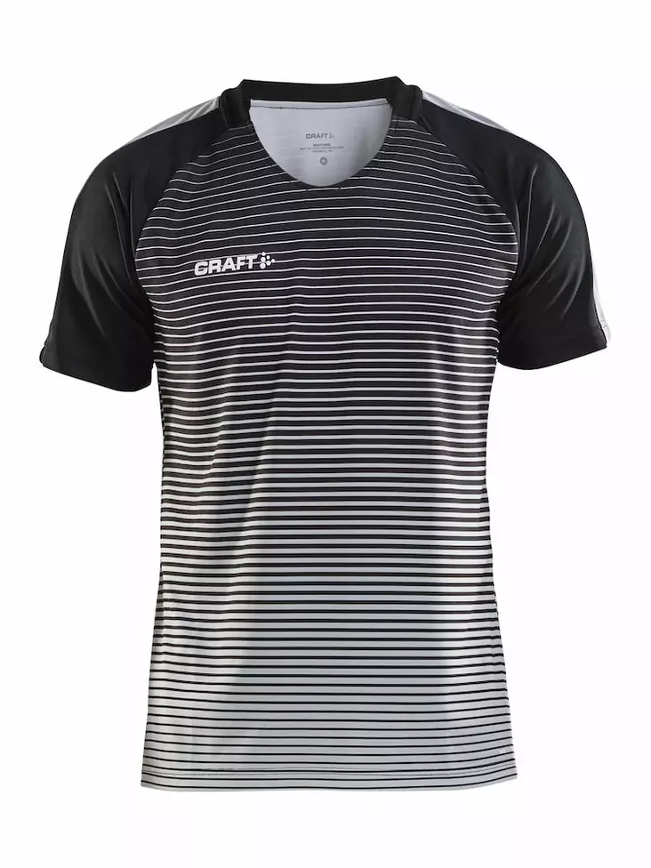 Pro Control Stripe Jersey M, Black/Plati - Craft Vaatteet - 1906698-999920 - 1