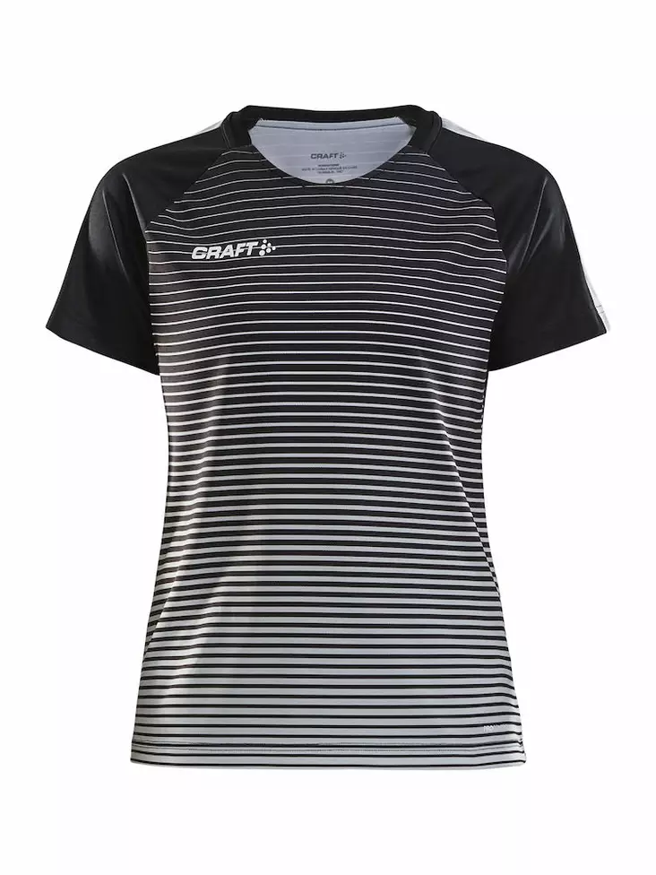 Pro Control Stripe Jersey W, Black/Plati - Craft Vaatteet - 1906699-999920 - 1