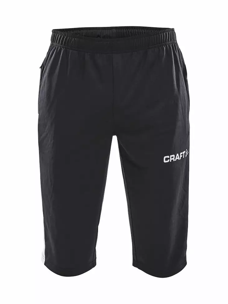 Progress 3/4 Pants M, BLACK-WHITE - Craft Vaatteet - 1907114-999900 - 1
