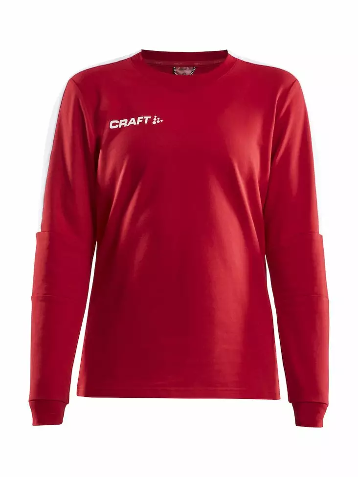 Progress GK Sweatshirt W, BRIGHT RED-WHI - Craft Vaatteet - 1907948-430900 - 1