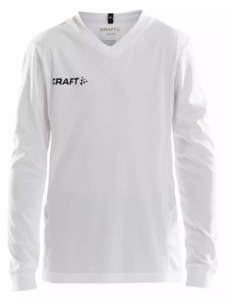 Squad Jersey Solid LS Jr, White - Craft Vaatteet - 1906886-1900 - 1