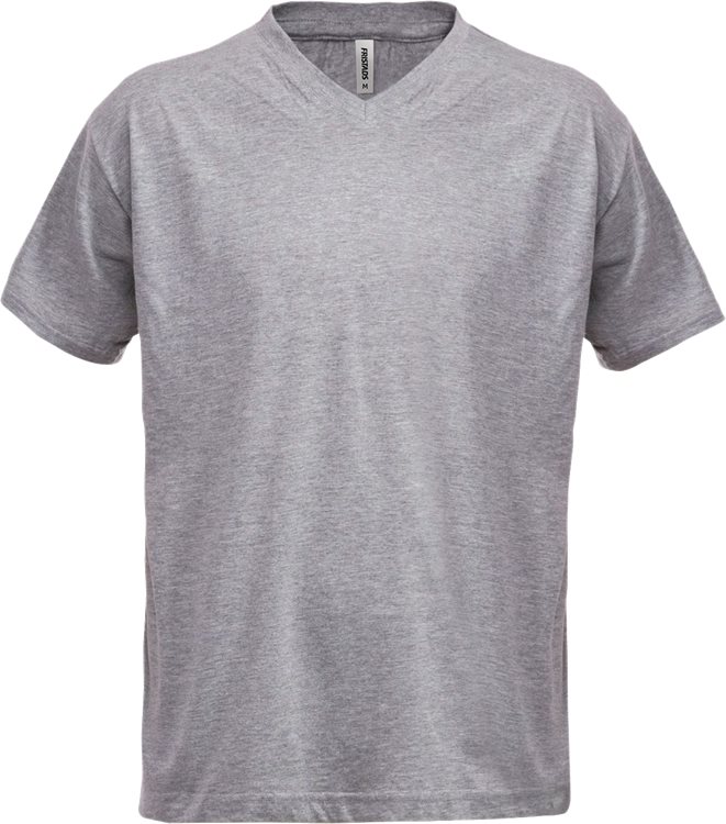 T-paita, V-pääntie CODE 1913, V.Harmaa - Fristads Työpaidat - 100241-910 - 1