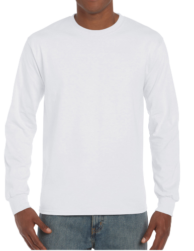 Puuvillainen pitkähihainen paita valkea - Työpaidat - G2400-30 - 1