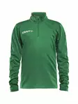PROGRESS Halfzip LS Tee JR, Team Green/W - Craft Vaatteet - 1905639-1651 - 1