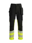 Bosafety stretch-housut riipputaskuilla COMBOPLUS Hi-vis luokka 1 - BoSafety Huomiohousut - Bos-COMBOPLUS-C1 - 1
