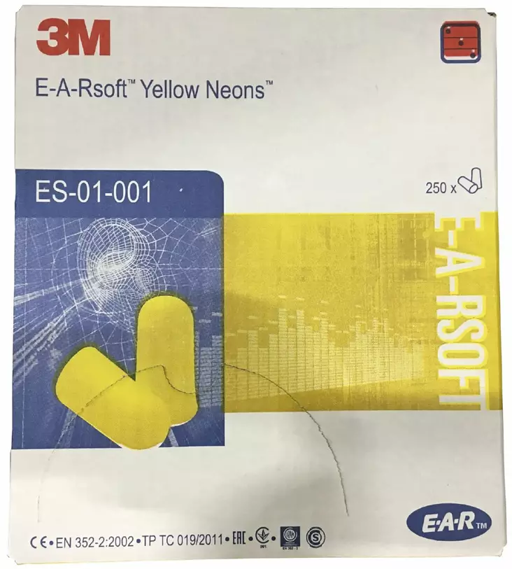 EAR Soft Yellow Neons Korvatulppa, 250pr - Korvatulpat - ES-01-001 - 1