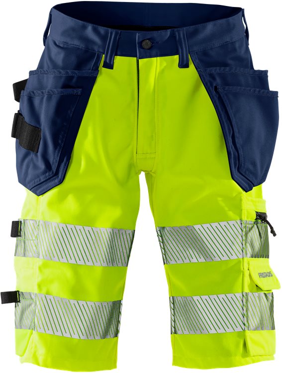 HV stretch shortsit LK1 2509 PLU, Keltai - Fristads Huomioshortsit - 131153-171 - 1