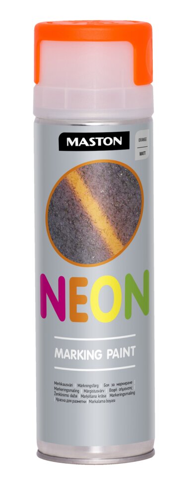 Maston Merkkausvärispray NEON, 5221001 Keltainen 500ml - Maalit ja kemikaalit - 5221001 - 1