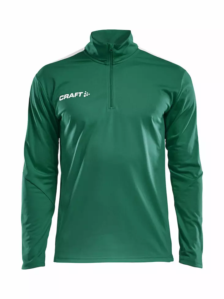 PROGRESS Halfzip LS Tee Men, Team Green/ - Craft Vaatteet - 1905611-1651 - 1