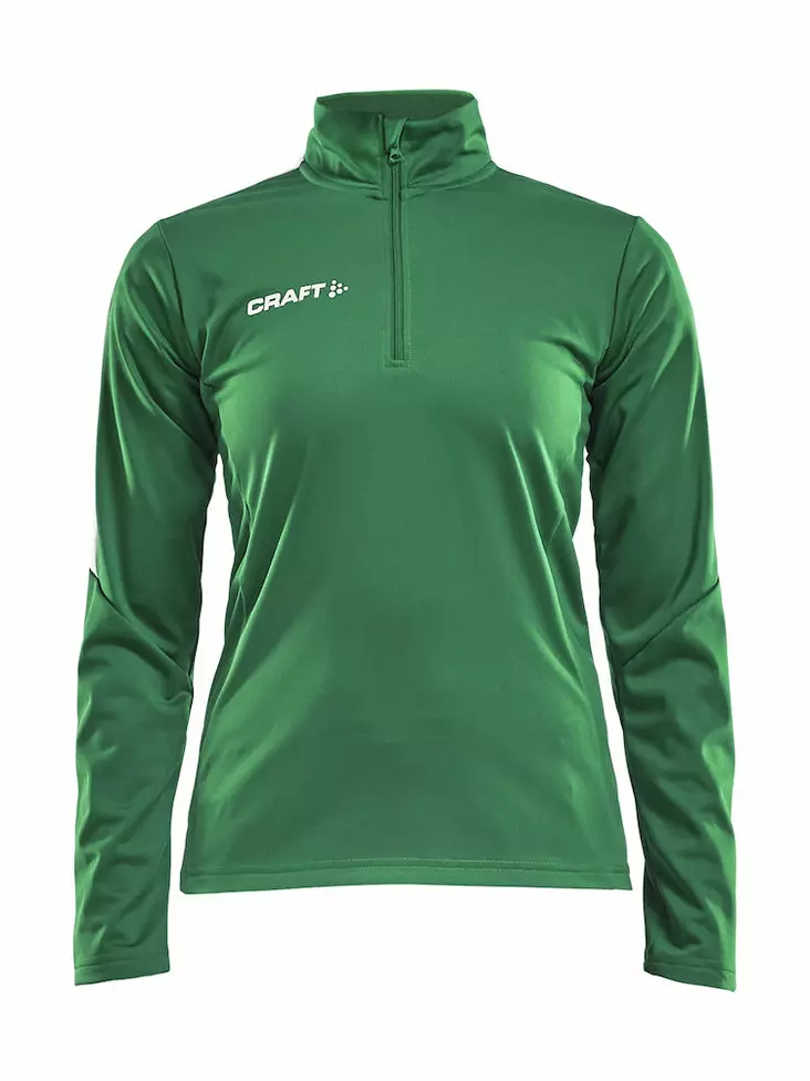 PROGRESS Halfzip LS Tee WMN, Team Green/ - Craft Vaatteet - 1905625-1651 - 1